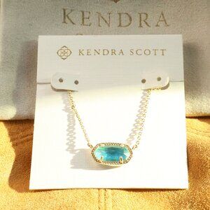 Kendra Scott - Elisa Aqua Kyocera Opal Gold Necklace